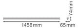 LEDVANCE LED-Lichtleiste 48W 3000K EVG LN UO P 1500 48W CPS WT 6270lm IP20 EVG