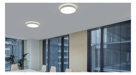 LEDVANCE LED-Anbauleuchte 42W 3000K ws SF CIRC 500 V 42W 830 IP44 DALI 3500lm