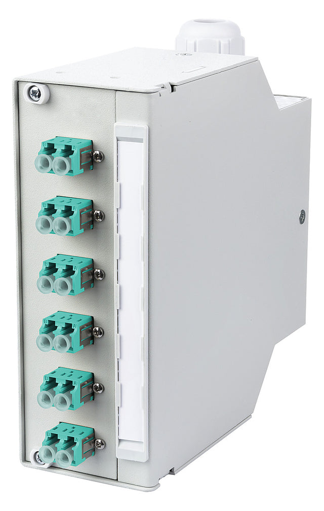 METZ CONNECT LWL-Patchpanel 6f LC-D OM3 15024A57706-E Hutschiene m.Pigtails