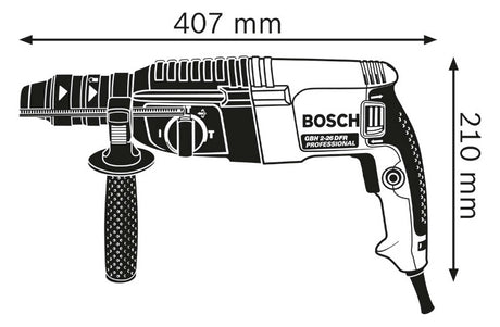 BOSCH-EW Bohrhammer 830W SDSplus 2,9kg Professional GBH 2-26 F Beton= 26mm