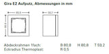 GIRA Gehäuse AP 3f Kst sw mt AP-Geh IP20 E2 106309