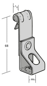 Walraven Pfettenklammer Britclips PHV ICT f.vertikale Träger 1-5 Gew.stange M6 | 57420605