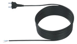 BACHMANN Netzanschlussleitung 6,3m 10A 240.187 2x0,75qmm sw IP20 Aderendh PVC