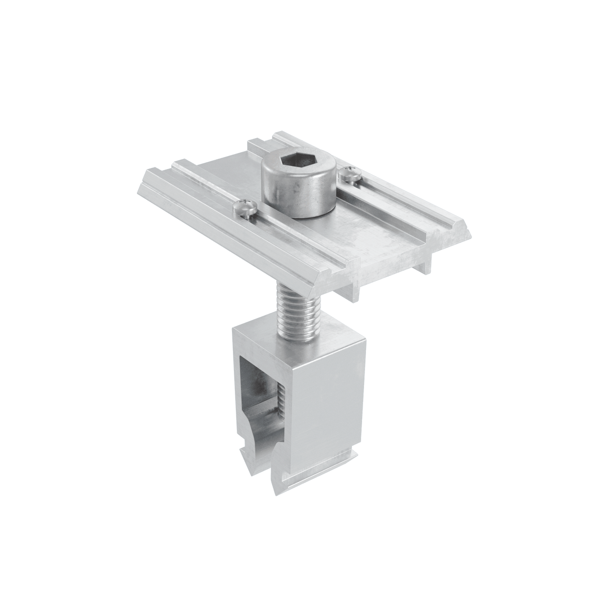 Alumero easyCLAMP Mittelklemme mit Pin, 28 - 42 mm, silber