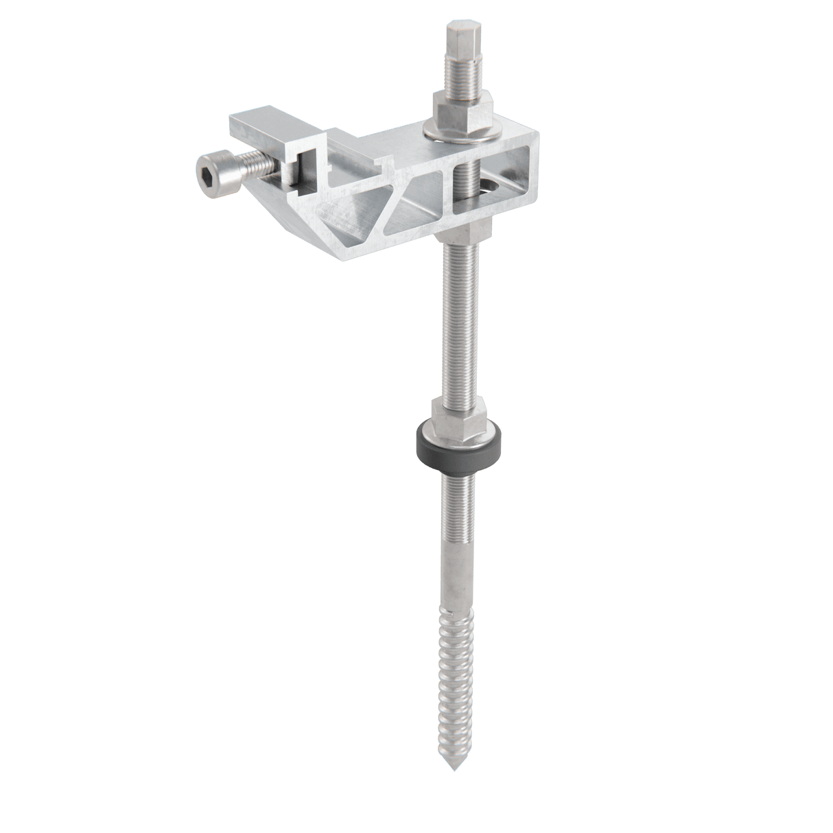 Alumero easyBOLT Stockschraube M12 x 300 mm mit Schnellmontageplatte