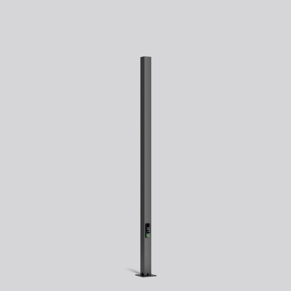 RZB Energy Ladesäule 3ph 22kVA 1f Alu BOCARO 811334 22kW/Ladep 156x4200x252mm