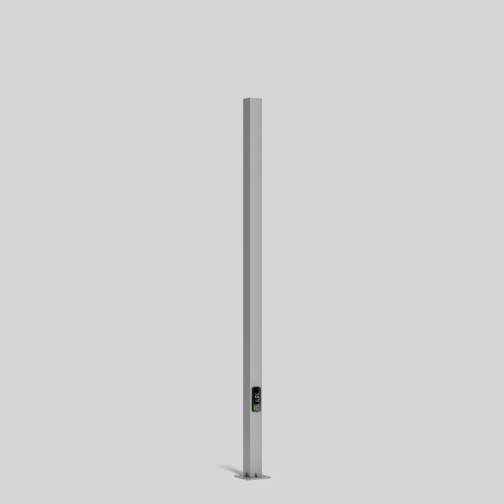 RZB Energy Ladesäule 3ph 22kVA 1f Alu BOCARO 811342 22kW/Ladep 156x4200x252mm