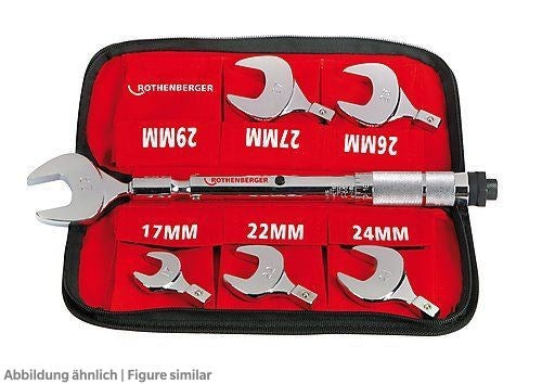 Drehmomentschlüsselset 17-29 mm in Reissverschlusstasche