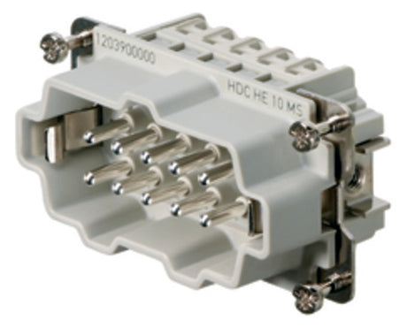 WEIDMÜLLER Kontakteinsatz Stift 10p 24A HDC HE 10 MS Schraub 500V 0,5-4qmm