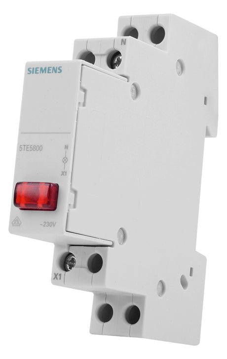 SIEMENS Taster REG 230VAC rt Signlamp 5TE5800 LED 1TE