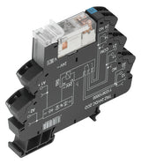 WEIDMÜLLER Schaltrelais 2W IP20 Federzug TRZ 24VDC 2CO 6,4x90x88mm