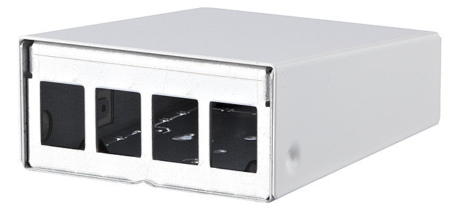 METZ CONNECT Modulträger Wandmont 4Ports 130861-0402KE RAL9010 43,63x85x110mm