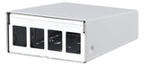 METZ CONNECT Modulträger Wandmont 4Ports 130861-0402KE RAL9010 43,63x85x110mm