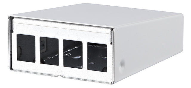 METZ CONNECT Modulträger Wandmont 4Ports 130861-0402KE RAL9010 43,63x85x110mm