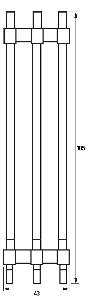 DOEPKE Phasenschiene 3ph 17,5mm 150mm RVS 3.150.120 10qmm 63A Stift isol