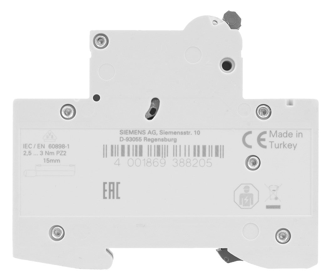 SIEMENS Leitungsschutzschalter UC C 16A 5SL6116-7 1p 400V 1TE 50Hz IP20