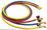 Füllschlauch Set Value VRP-C-120cm mit Kugelventil, 1/4"SAE, B/R/G, 55bar