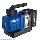 Vakuumpumpe Value VRP-2Dli mit 1St. Akku 57 l/min, A1/A2L/A2, 18V/5Ah, inkl. Öl