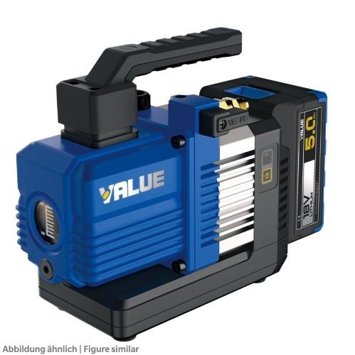 Vakuumpumpe Value VRP-2Dli mit 1St. Akku 57 l/min, A1/A2L/A2, 18V/5Ah, inkl. Öl