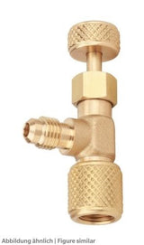 Schraderventilöffner VVC-1 absperrbar 1/4" x 1/4" SAE, 7/16" x 7/16" UNF