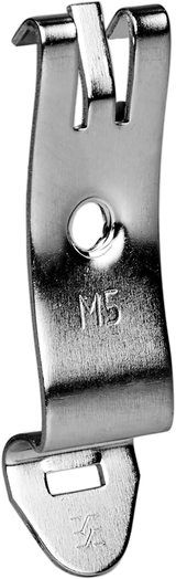 Hutschienenhalter, Stahl blank FM 5 / TS35 Stück