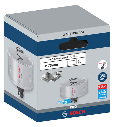 BOSCH-EW Lochsäge  73mm T44mm Sechskant LOCHSÄGE f.Gips Holz