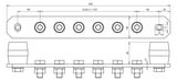DEHN SE Potentialausgleichschiene V2A PAS I 6AP M10 V2A n.Klemme V2A Aufb_fix