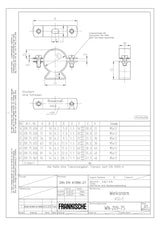 FRÄNKISCHE Befestigungsschelle Rohr alu ASG-E 50  50mm unbeh