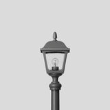BEGA LED-Aufsatzleuchte 7W 60mm 3000K 84047K3 460lm alu Alu Gl_strukt IP44