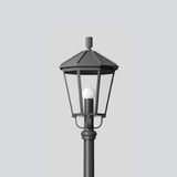 BEGA LED-Aufsatzleuchte 14,3W 60mm 3000K 84051K3 609lm graphit Alu Gl_tr IP23