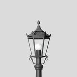 BEGA LED-Aufsatzleuchte 5W 60mm 3000K 84053K3 356lm graphit Alu Gl_tr IP23