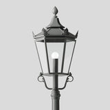 BEGA LED-Aufsatzleuchte 13,6W 76mm 3000K 84055K3 982lm graphit Alu Gl_tr IP44