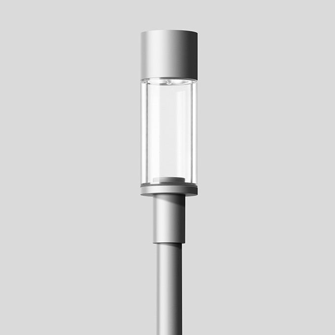 BEGA LED-Aufsatzleuchte 52W 76mm 3000K 84101AK3 6279lm si Konv Alu Kst_tr IP65