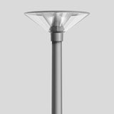 BEGA LED-Aufsatzleuchte 27W 76mm 3000K 84482AK3 2866lm si Konv Alu Kst_tr IP65