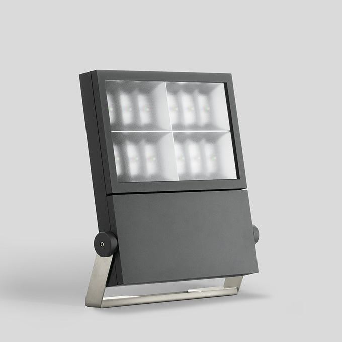 BEGA LED-Anbaustrahler 378W Konv DALI mt 84514 4LEDs graphit RGBW 22287lm RF:mt