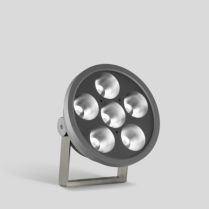BEGA LED-Anbaustrahler 132W Konv DALI mt 84529 6LEDs graphit RGBW 8335lm graphit