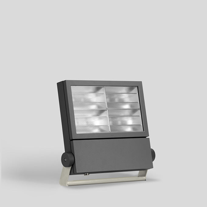 BEGA LED-Anbaustrahler 190W Konv DALI mt 84531 4LEDs graphit RGBW 11069lm Alu