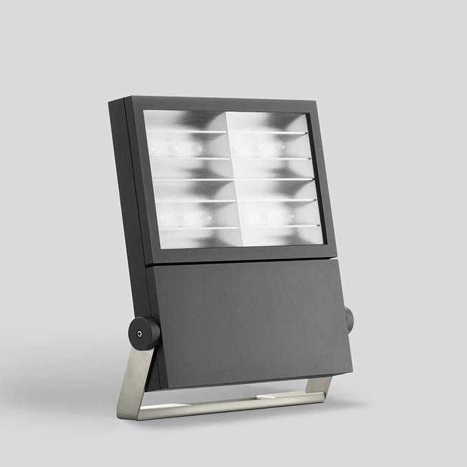 BEGA LED-Anbaustrahler 378W Konv DALI mt 84532 4LEDs graphit RGBW 22589lm Alu
