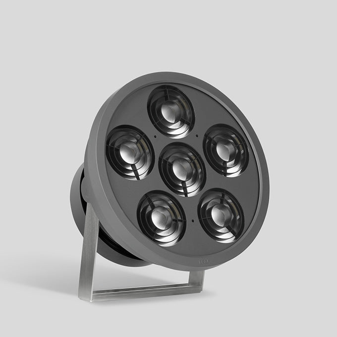 BEGA LED-Anbaustrahler 260W Konv DALI mt 84551 6LEDs graphit 4000K RGBW 16384lm