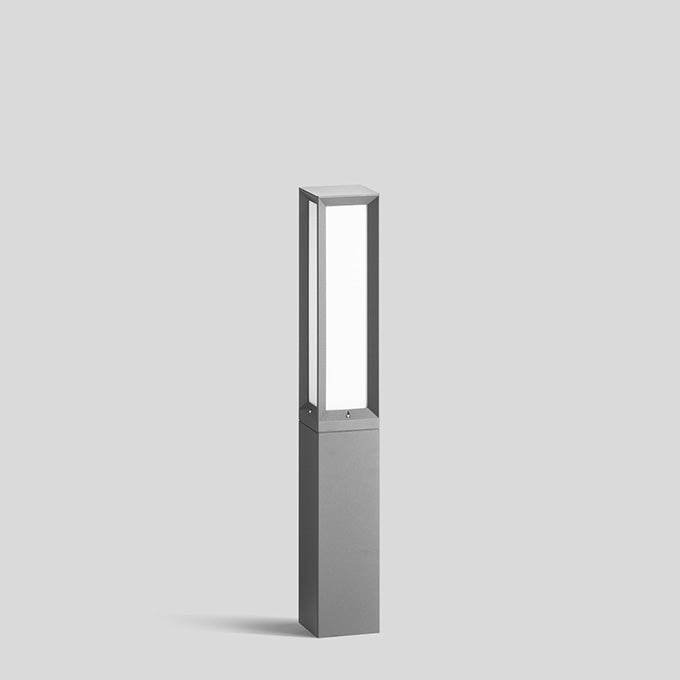 BEGA LED-Pollerleuchte 10W IP65 3000K si 84666AK3 851lm Alu Kst_opal