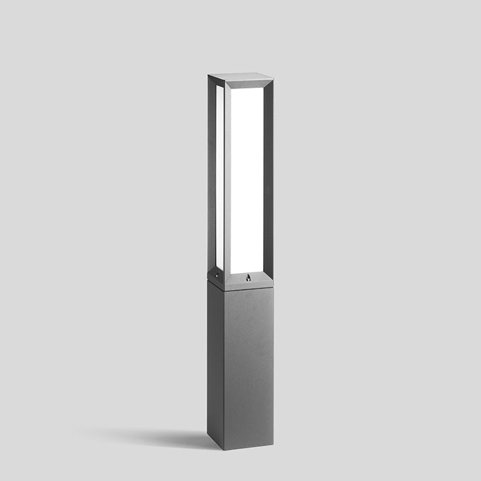 BEGA LED-Pollerleuchte 26W IP65 3000K si 84667AK3 2427lm Alu Kst_opal