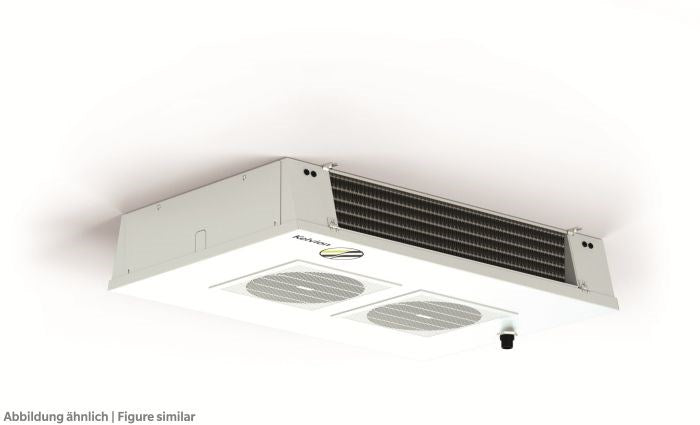 Deckenluftkühler Küba KDC 353-4BE m.Abtauung, LA=7mm zweiseit. ausblasend