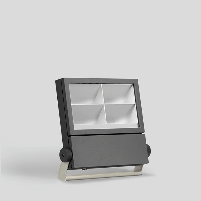 BEGA LED-Anbaustrahler 190W Konv DALI mt 84805 4LEDs graphit 4000K RGBW 11315lm
