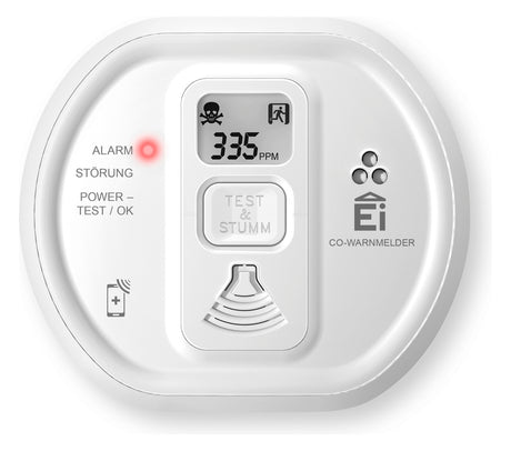 Ei Electronics Kohlenmonoxidmelder 85dB Ei208iDW m.Sockel autark Batt 3V DC ws
