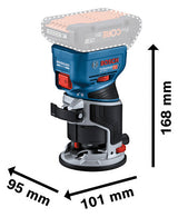 BOSCH-EW Kantenfräse (Akku) 18V 87dB(A) Professional GKF 18V-8 30000 1/min