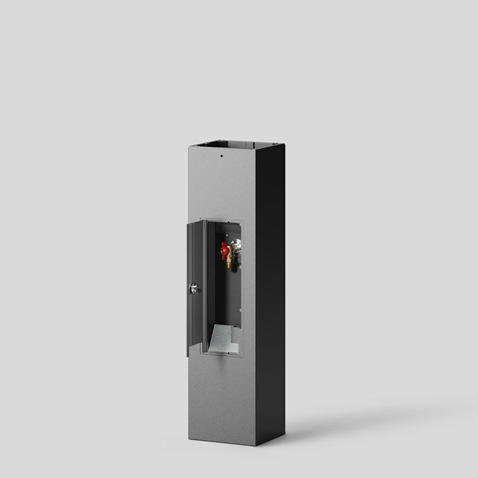 BEGA Poller für Wegeleuchte rechteck Alu 85078 gr