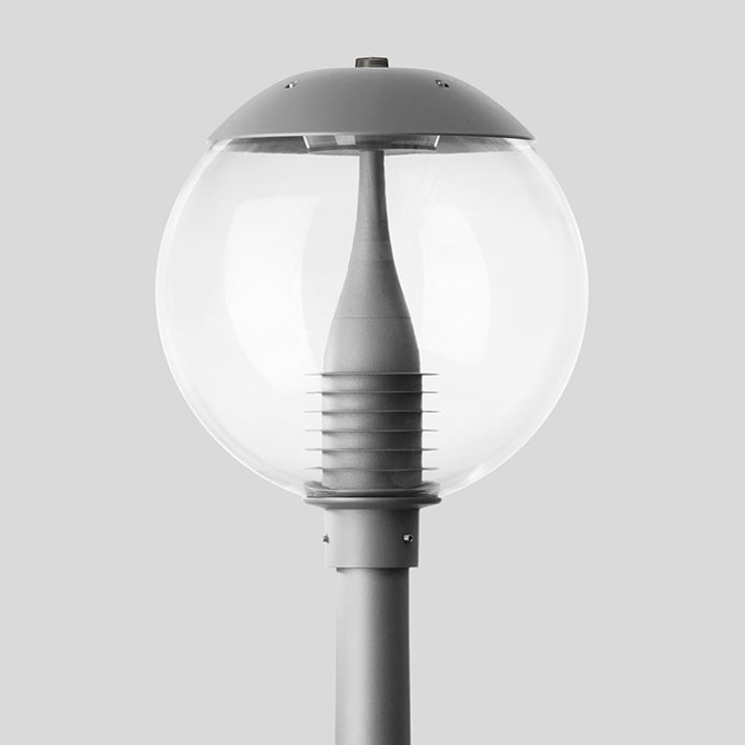 BEGA LED-Aufsatzleuchte 27,5W 76mm 3000K 85100AK3 2592lm si Konv Alu Kst_tr IP65