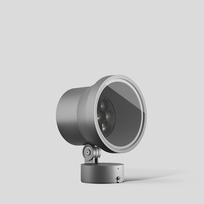 BEGA LED-Anbaustrahler 28W Konv DALI si 85109AK3 1LED 3000K ws 1426lm si mt Alu