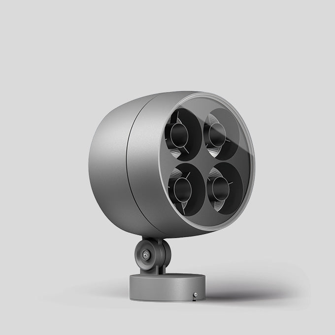 BEGA LED-Anbaustrahler 114W Konv DALI si 85128AK3 1LED 3000K ws 6158lm si mt Alu