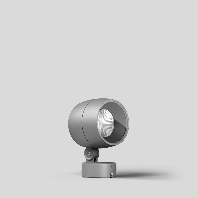 BEGA LED-Anbaustrahler 26,8W Konv DALI 85138AK3 1LED si 3000K ws 2472lm si mt